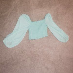 Mint Off shoulder top